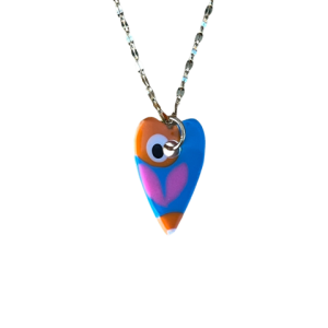 Collier coeur allongé 1