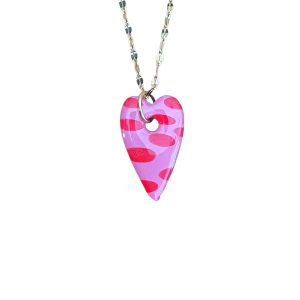 Collier coeur allongé 3
